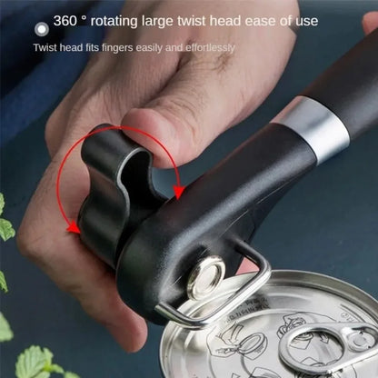 Side-Cutting Can Opener - Safe, Rust-Free & Ergonomic for Kitchen & Outdoor