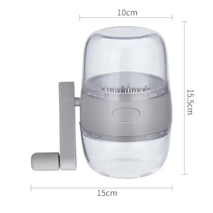 Manual Nut Grinder for Nuts and Spices with Stainless Steel Blades
