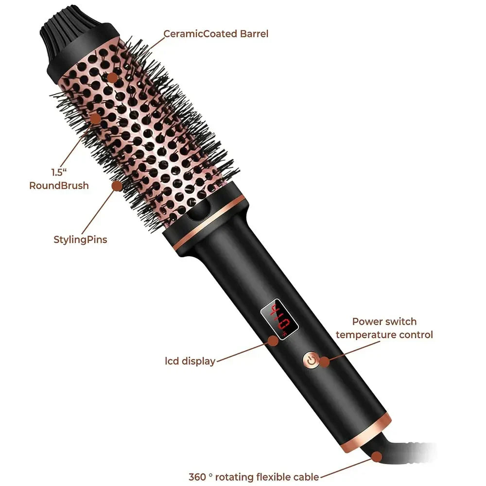 3-in-1 Hair Styling Tool with Ion Technology and Burn Prevention Design