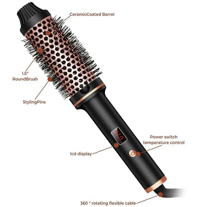 3-in-1 Hair Styling Tool with Ion Technology and Burn Prevention Design