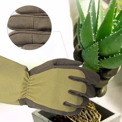 Breathable Thorn-Proof Gloves for Gardeners - Durable Microfiber Leather