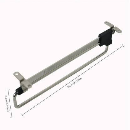 Extendable Clothes Rod for Wall Mounting | Adjustable and Foldable | Metal | 25–35 cm