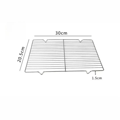304 Stainless Steel Baking Sheet Set | Rectangular Grill Rack | Oven & BBQ Pan with Drip Tray