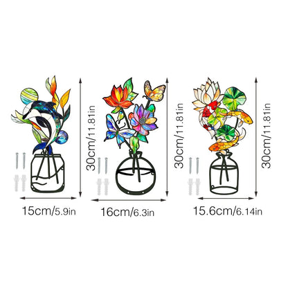 Set of 3 Scandinavian Metal Wall Plant Holders - Clip-On Design