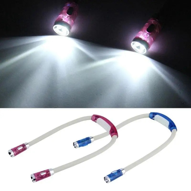 Wearable LED Neck Light for Knitting, Crocheting, and Reading - Hands-Free