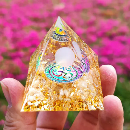 Amethyst Pendulum Orgonite Pyramid – Energy, Protection, Decoration