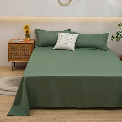 Comfortable Solid Fitted Bed Sheets for Daily Use