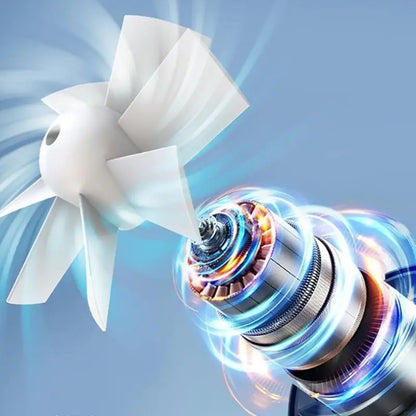 CoolBreeze Portable Waist Fan – Rechargeable Bladeless Design for Outdoor Adventures