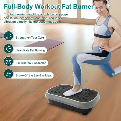 Full Body Vibration Exercise Machine with 99 Speeds, 5 Programs, LCD & Remote
