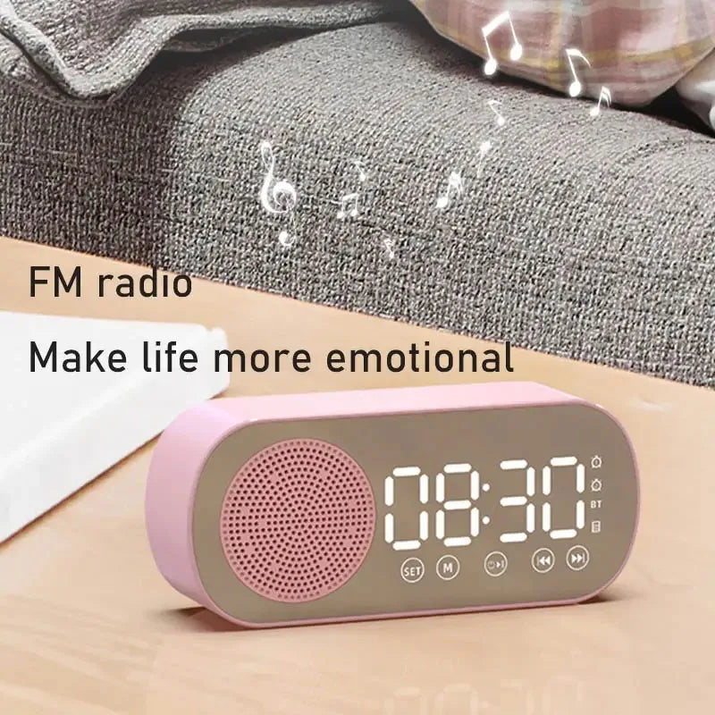 Bluetooth Speaker and FM Radio Digital Alarm Clock