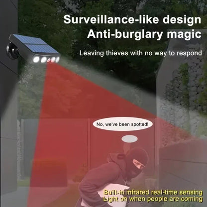 Solar Light with Motion Sensor | 4 LEDs | Weatherproof & Wireless