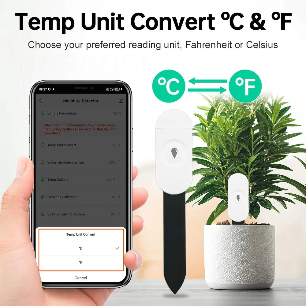 Soil Moisture Sensor with Real-Time Data and Voice Control – Zigbee 3.0