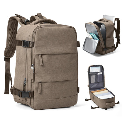 Waterproof Travel Backpack with 15.6" Laptop Compartment - Wet-Dry Separation