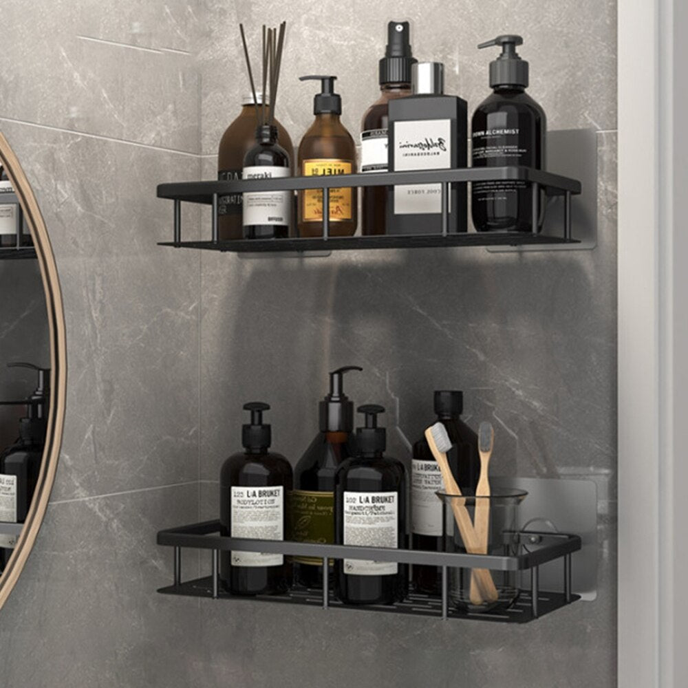 Metal Bathroom Shelves with Suction Cups