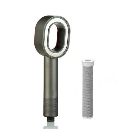 Round Handheld Showerhead with High Pressure and Water-Saving Filter