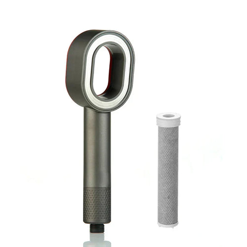 Round Handheld Showerhead with High Pressure and Water-Saving Filter
