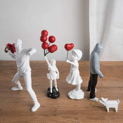 Sculpture Collection Inspired by Banksy Art
