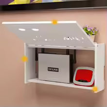 Wall Shelf for Electronics | Space-Saving & Ventilated | Modern Style