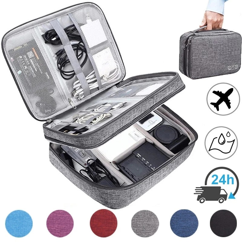 Waterproof Tech Gear Organizer Bag