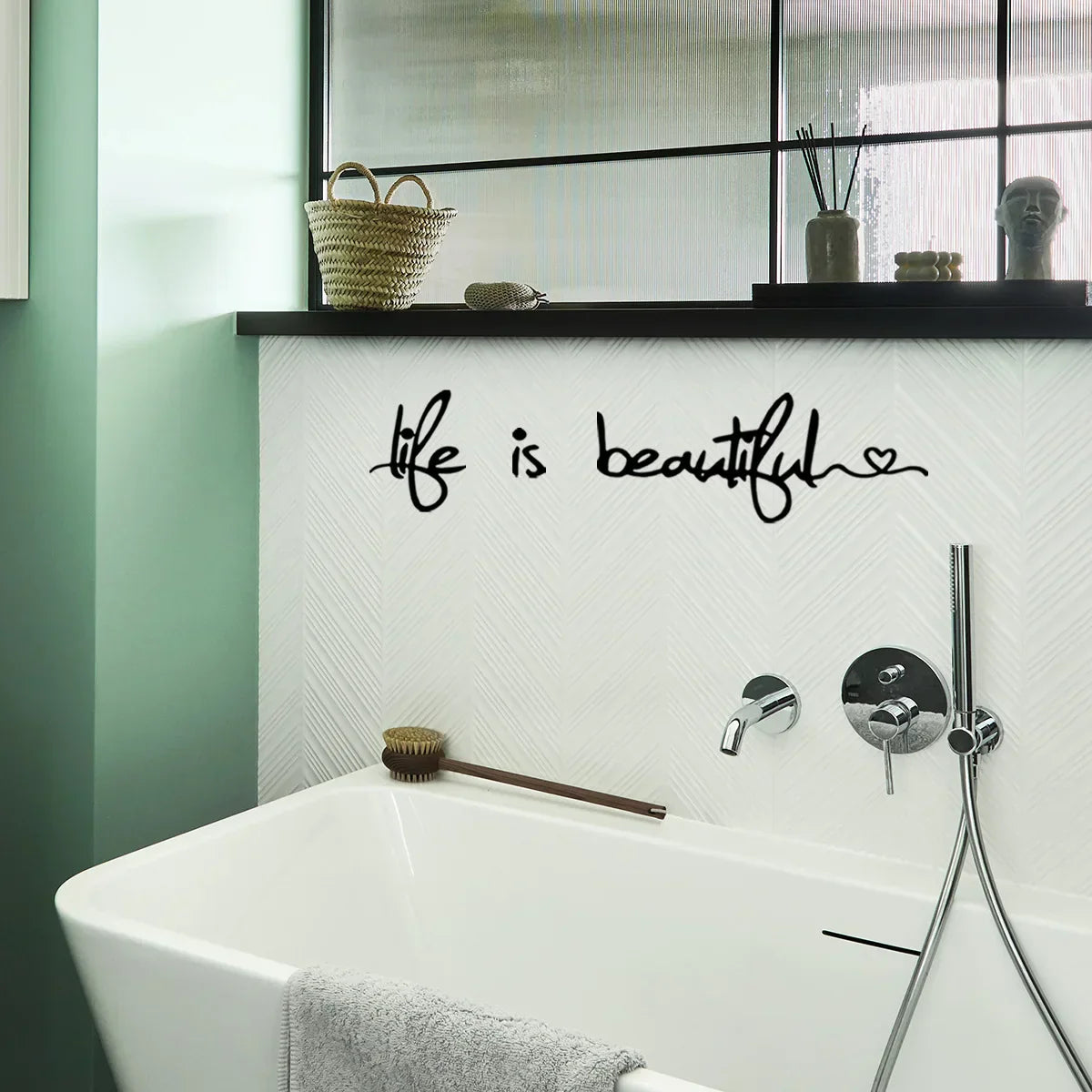 Inspirational Wall Decal - Removable Daily Mantra Sticker for Home Decor