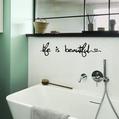 Inspirational Wall Decal - Removable Daily Mantra Sticker for Home Decor