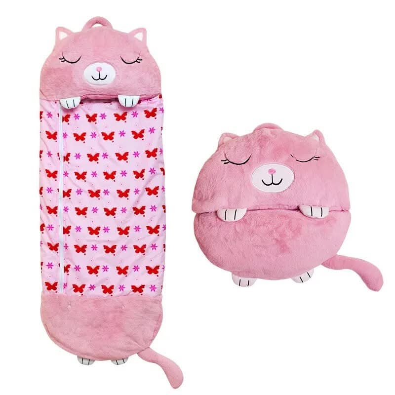 Kids' Plush Toy Sleeping Bag – 2-in-1 Snuggle Buddy Design