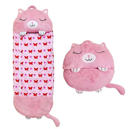 Kids' Plush Toy Sleeping Bag – 2-in-1 Snuggle Buddy Design