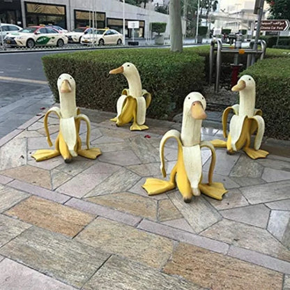 Playful Resin Duck Figure for Indoor or Outdoor Decoration