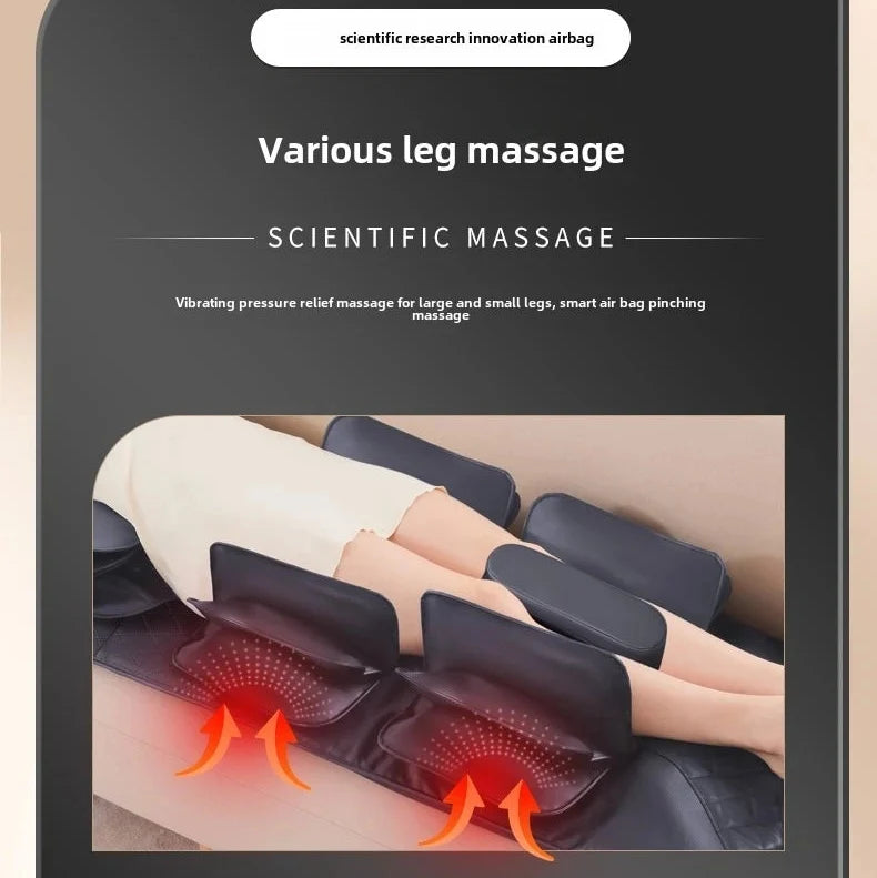Heat and Air Compression Massage Mat for Full Body Relief with Remote