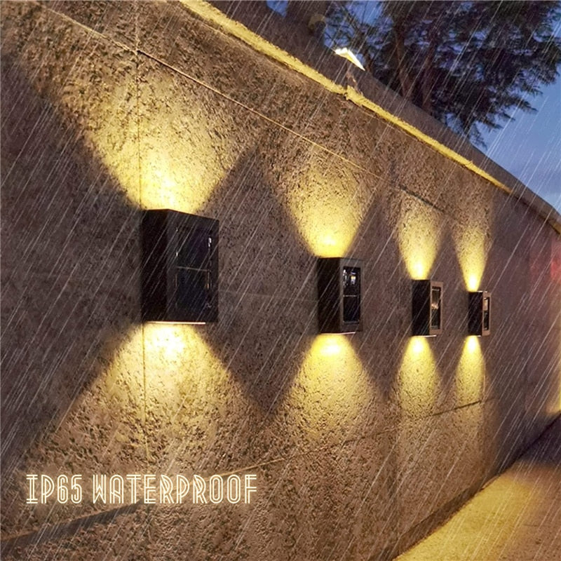 LED Solar Wall Light | Warm White | Wireless & Energy Efficient | IP65