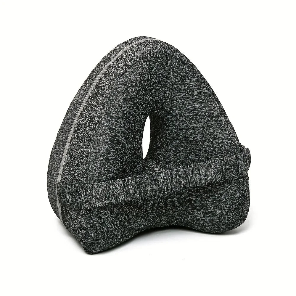 Ergonomic Knee Pillow for Side Sleepers – Memory Foam Leg Spacer with Washable Cover and Elastic Strap