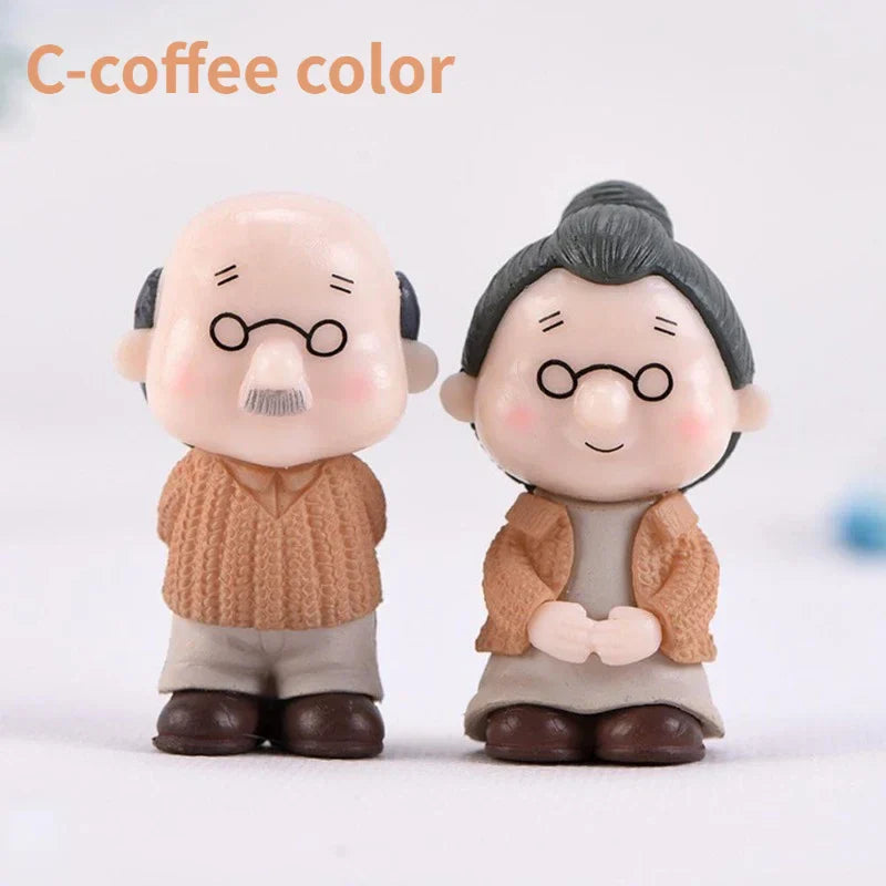 Miniature Garden and Home Accessories Set - Grandma and Grandpa Duo