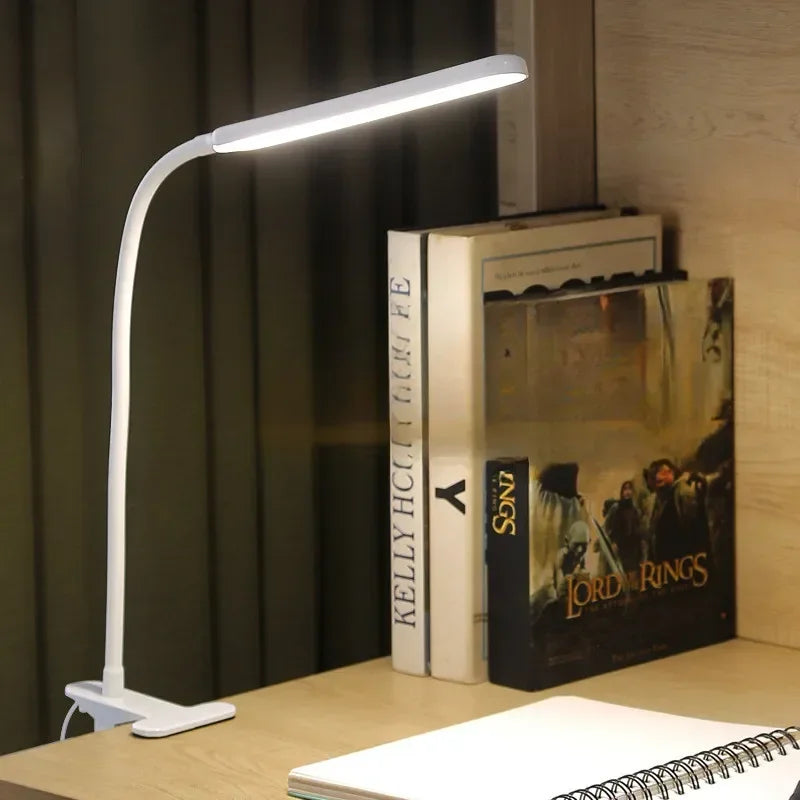 Flexible USB LED Clip Lamp with 3 Color Modes & 10 Brightness Levels