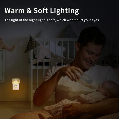 LED Night Light with Motion & Twilight Sensor | Dimmable & Energy Efficient | Warm/Cool White