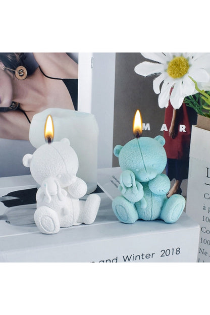 Teddy Bear Candle Mould for Crafting