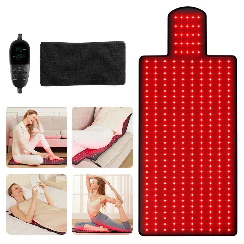 Infrared Light Therapy Mat – 660nm 850nm Pad for Pain Relief, Muscle Recovery & Skin Care