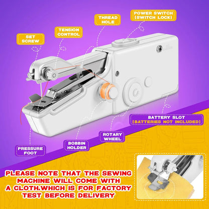 Compact and Portable Mini Sewing Machine for Repairs and DIY Projects