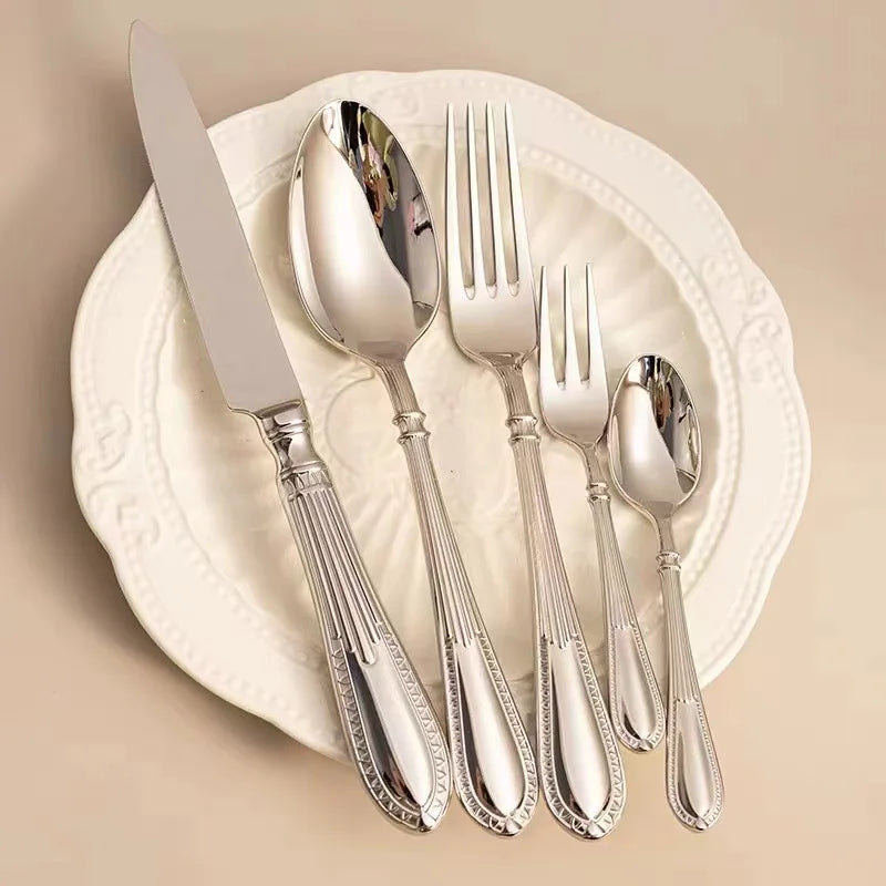 Stainless Steel Flatware Set – 20 Pieces of 18/10 Cutlery