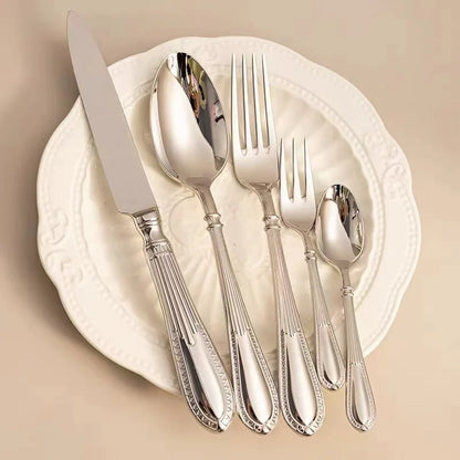 Stainless Steel Flatware Set – 20 Pieces of 18/10 Cutlery