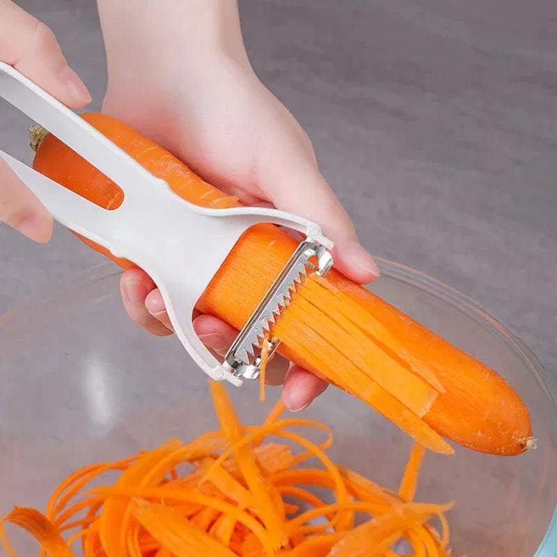 Stainless Steel Julienne Cutter | Space-Saving Design | Easy Vegetable & Fruit Preparation | Perfect for Salads & Stir-Fries