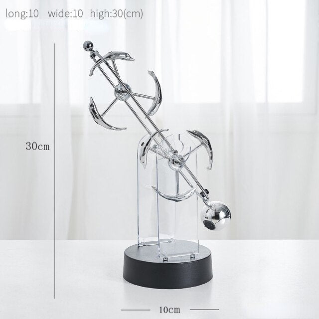 Spinning Perpetual Motion Pendulum Decorative Accent