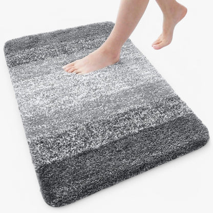 Soft Microfiber Bath Mat with Non-Slip Design for All Bathrooms