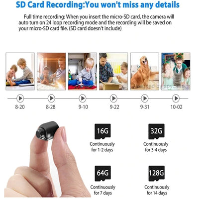 Mini Wireless Camera for Discreet Monitoring – 1080P HD