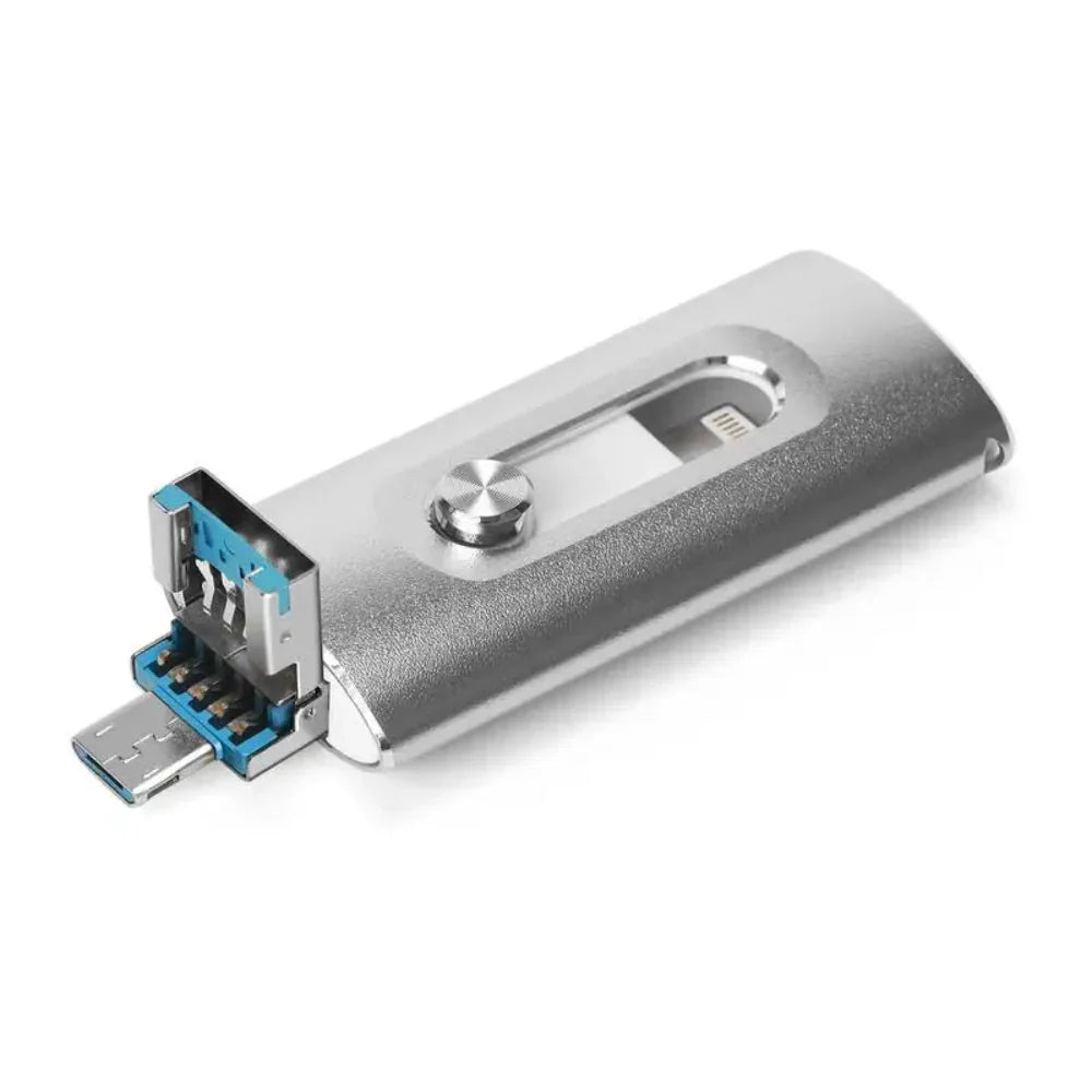 4-in-1 OTG USB 3.0 Flash Drive – Portable Storage for Phones & Computers