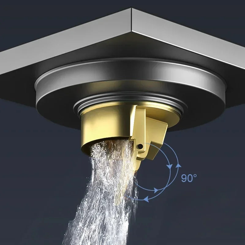Square Stainless Steel Floor Drain - AquaShield Design