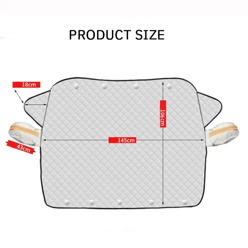Magnetic FrostGuard Snow Shield for Cars | Windshield Protection for All Seasons