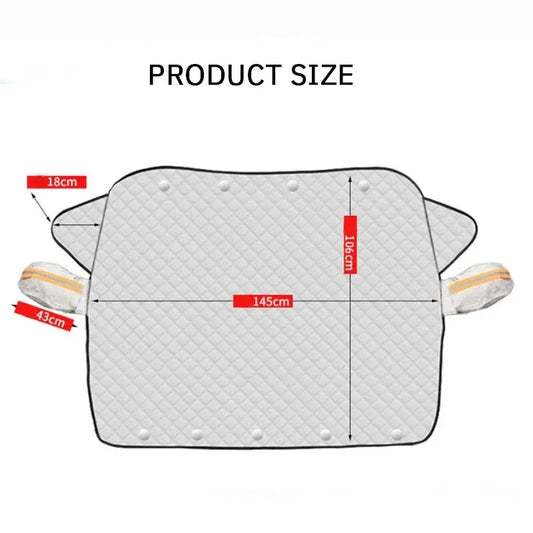 Magnetic FrostGuard Snow Shield for Cars | Windshield Protection for All Seasons