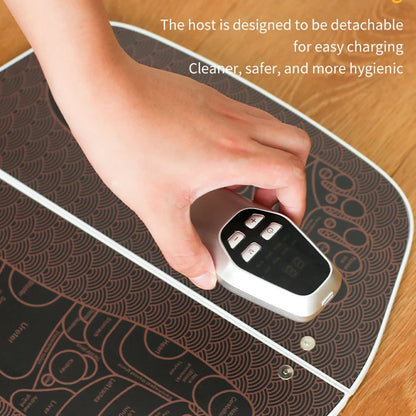 Remote-Controlled Foot Massager Pad – 8 Modes, 32 Intensities, USB Rechargeable, 20-Minute Auto Shut-Off