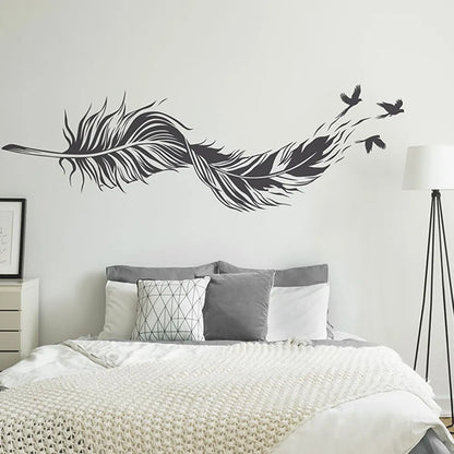 Vinyl Wall Decal for Bedroom or Living Room – Removable Birds Design