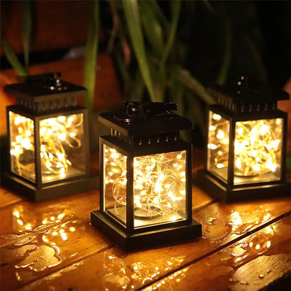 Outdoor Solar Lantern with LED Candle Effect | Waterproof IP44 | Perfect for Garden & Patio